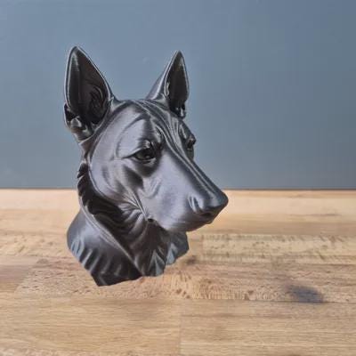 Dutch Shepherd Büste / Realistic Dutch Shepherd Bust – Handbemalt & Detailliert Fehn-factory.de