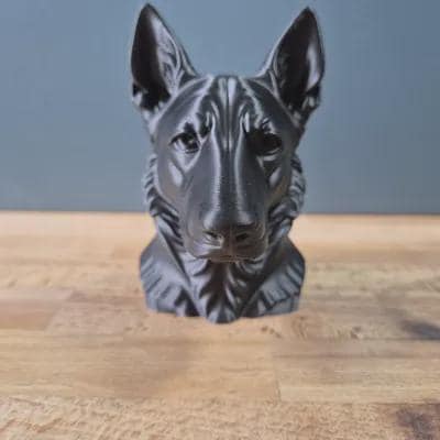 Dutch Shepherd Büste / Realistic Dutch Shepherd Bust – Handbemalt & Detailliert Fehn-factory.de