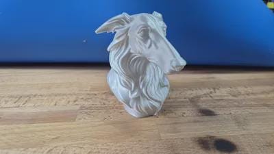 Silken Windhound Büste / Realistic Silken Windhound Bust – Handbemalt & Detailliert Fehn-factory.de