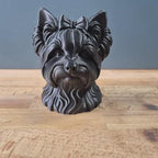 Biewer Yorkshire Terrier Büste / Realistic Biewer Yorkshire Terrier Bust – Handbemalt & Detailliert Fehn-factory.de