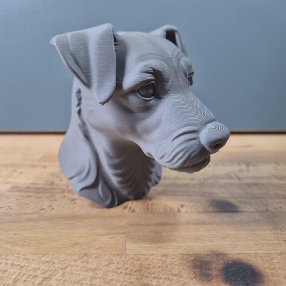Parson Russell Terrier Büste / Realistic Parson Russell Terrier Bust – Handbemalt & Detailliert Fehn-factory.de