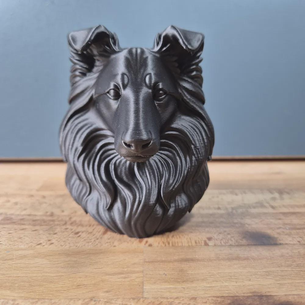 Shetland Sheepdog Büste / Realistic Shetland Sheepdog Bust – Handbemalt & Detailliert Fehn-factory.de