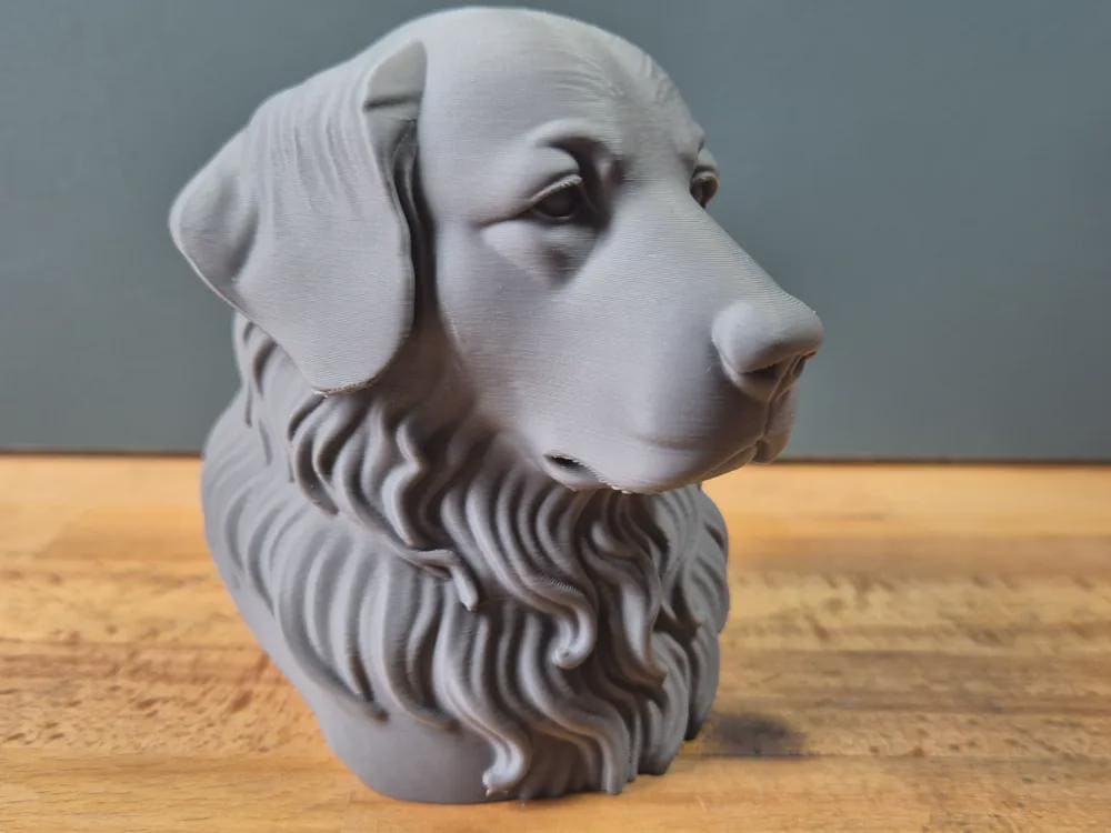 Pyrenean Mountain Dog (Great Pyrenees) Büste / Realistic Pyrenean Mountain Dog Bust – Handbemalt & Detailliert Fehn-factory.de