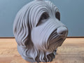 Bearded Collie Büste / Realistic Bearded Collie Bust – Handbemalt & Detailliert Fehn-factory.de