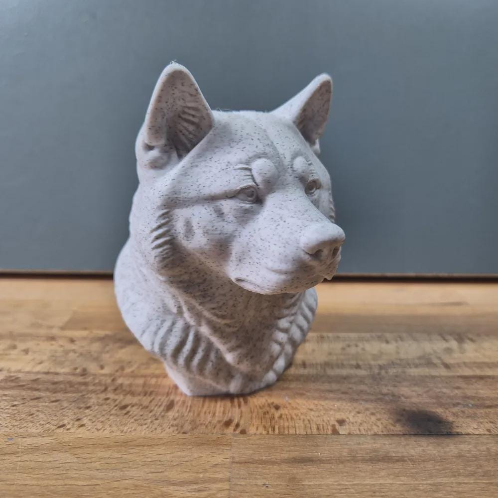Akita Inu Büste / Realistic Akita Inu Bust – Handbemalt & Detailliert Fehn-factory.de