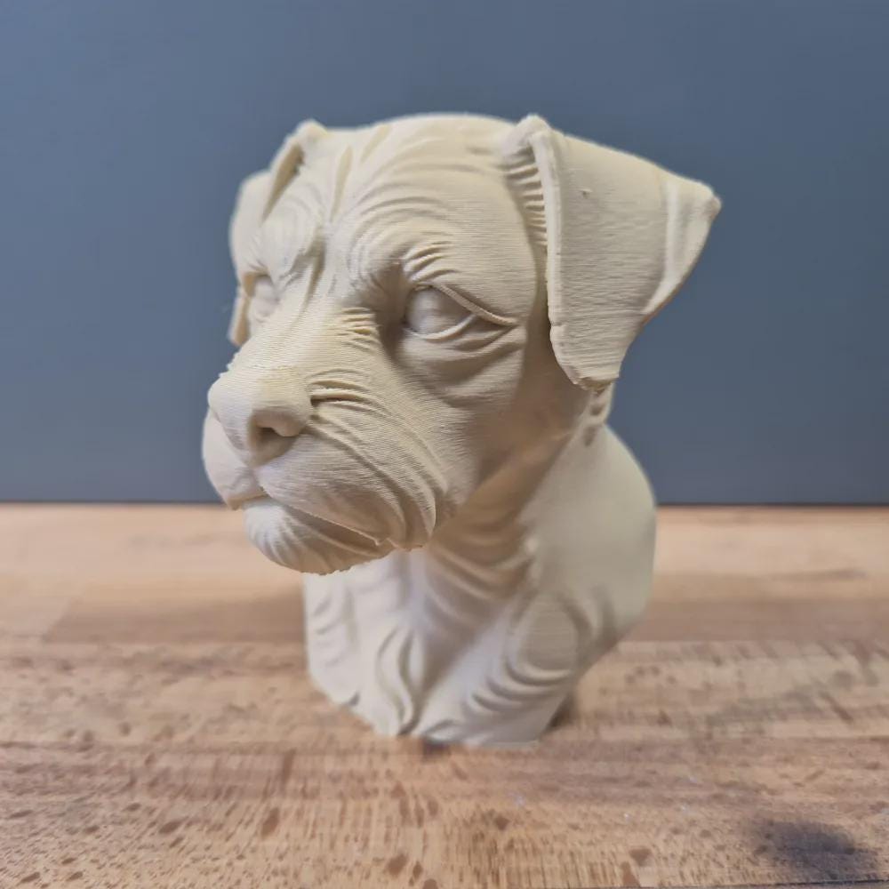 Border Terrier Büste / Realistic Border Terrier Bust – Handbemalt & Detailliert Fehn-factory.de