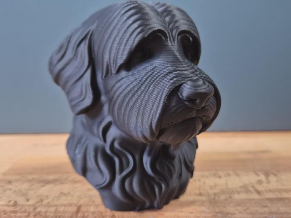 Bobtail / Schapendoes Büste / Realistic Bobtail Schapendoes Bust – Handbemalt & Detailliert Fehn-factory.de