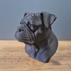 Amerikanische Bulldogge Büste / Realistic American Bulldog Bust – Handbemalt & Detailliert Fehn-factory.de