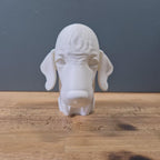Bedlington Terrier Büste / Realistic Bedlington Terrier Bust – Handbemalt & Detailliert Fehn-factory.de