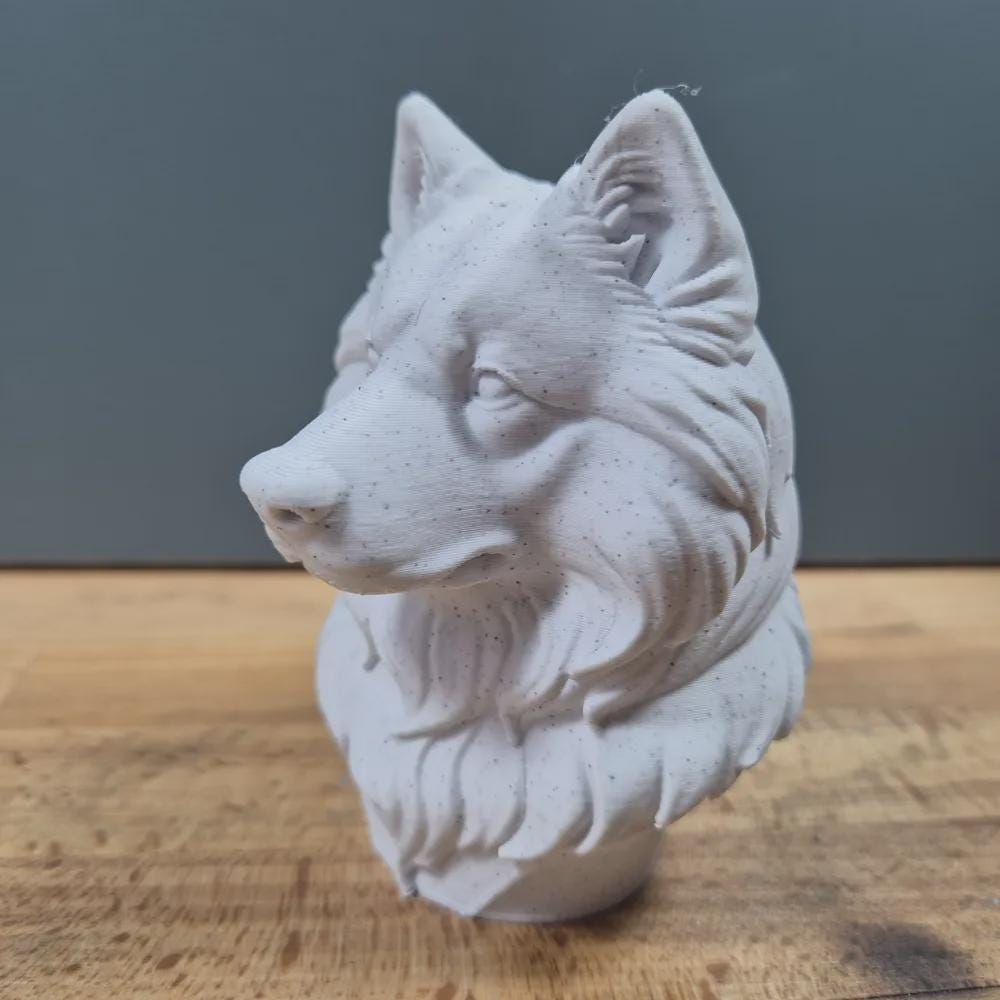 Samojede Büste / Realistic Samoyed Bust – Handbemalt & Detailliert Fehn-factory.de