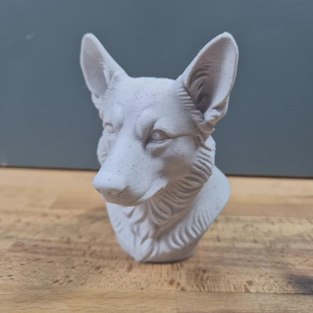 Pembroke Welsh Corgi Büste / Realistic Pembroke Welsh Corgi Bust – Handbemalt & Detailliert Fehn-factory.de