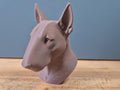 Bull Terrier Büste / Realistic Bull Terrier Bust – Handbemalt & Detailliert Fehn-factory.de