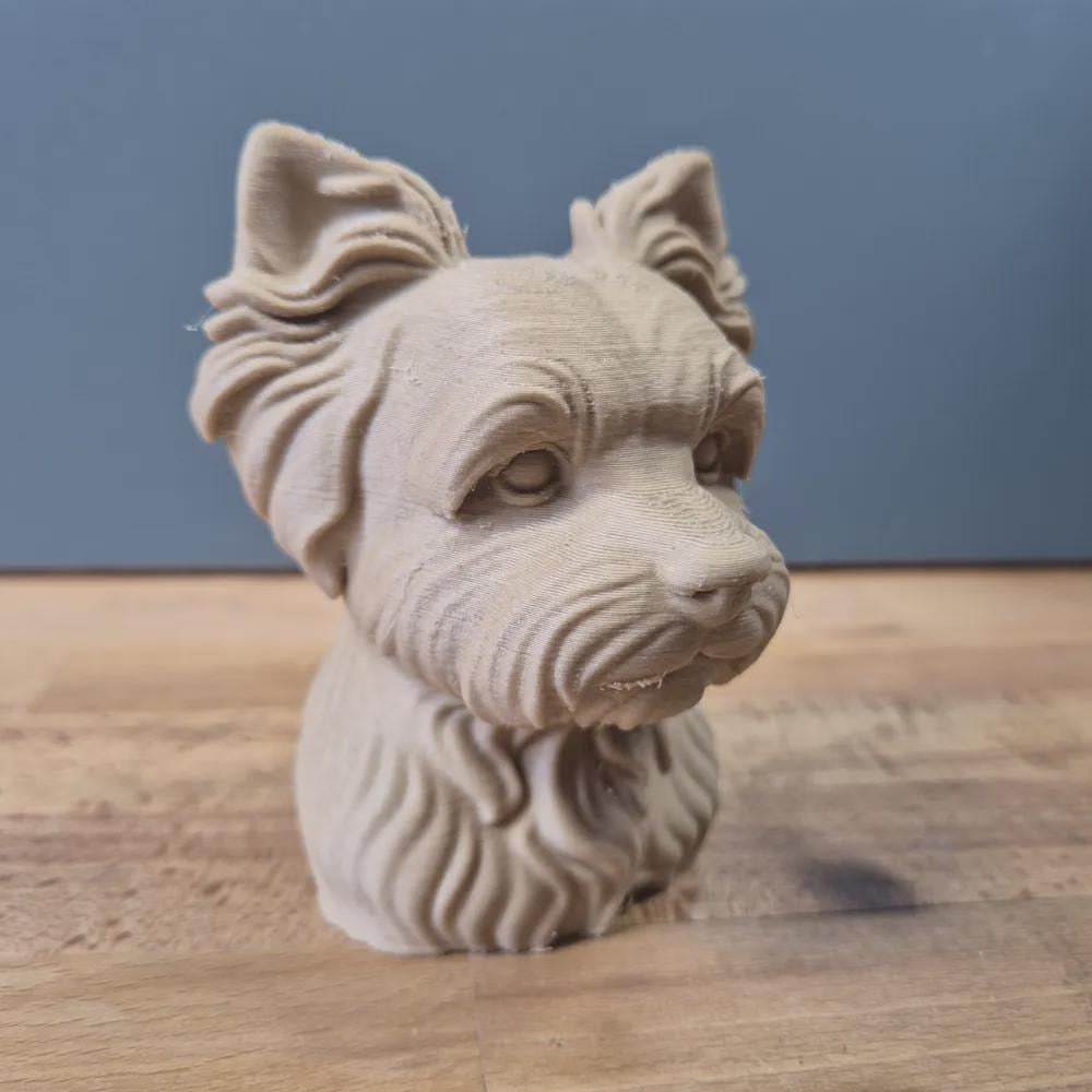 Yorkiepoo Büste / Realistic Yorkiepoo Bust – Handbemalt & Detailliert Fehn-factory.de