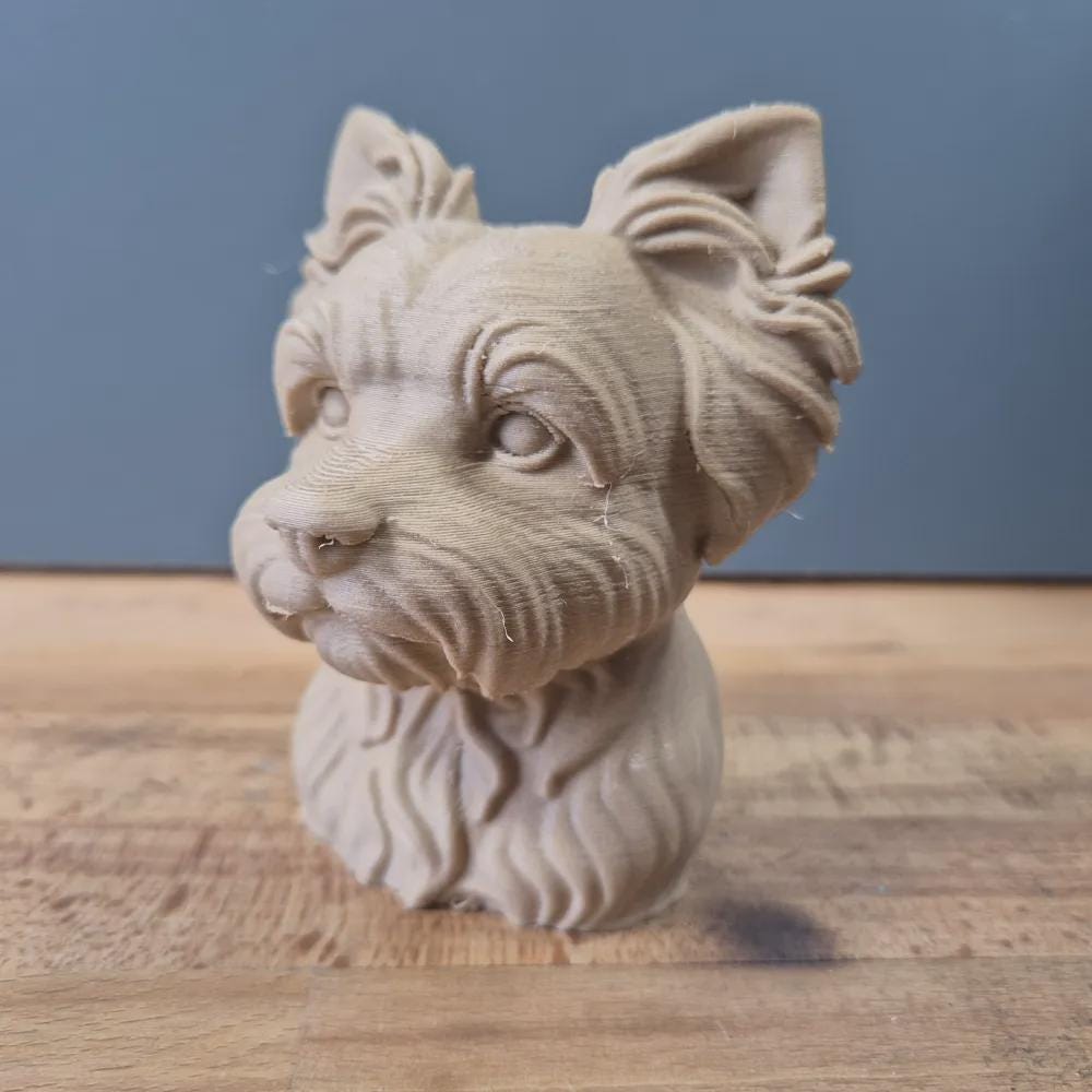 Yorkiepoo Büste / Realistic Yorkiepoo Bust – Handbemalt & Detailliert Fehn-factory.de