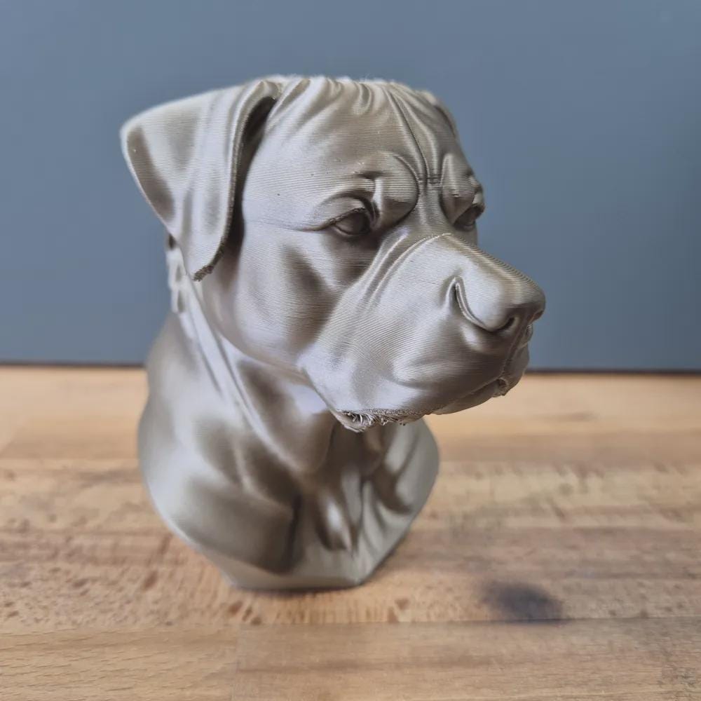 Rottweiler Büste / Realistic Rottweiler Bust – Handbemalt & Detailliert Fehn-factory.de