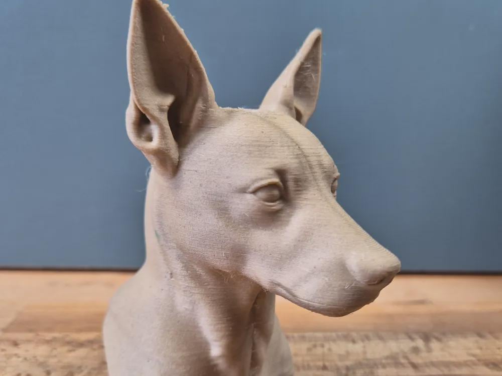 Rat Terrier Büste / Realistic Rat Terrier Bust – Handbemalt & Detailliert Fehn-factory.de