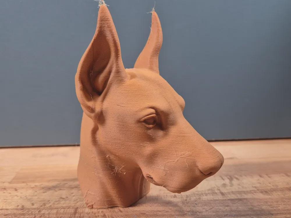 Dobermann Büste / Realistic Doberman Bust – Handbemalt & Detailliert Fehn-factory.de