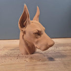Dobermann Büste / Realistic Doberman Bust – Handbemalt & Detailliert Fehn-factory.de