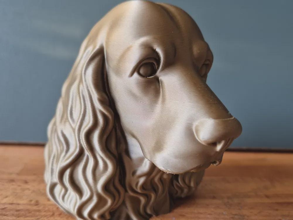 Cocker Spaniel Büste / Realistic Cocker Spaniel Dog Bust – Handbemalt & Detailliert Fehn-factory.de