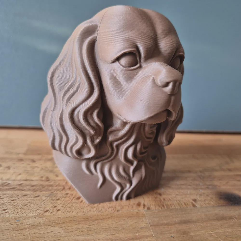 Cavalier King Charles Spaniel Büste / Realistic Cavalier King Charles Spaniel Bust – Handbemalt & Detailliert Fehn-factory.de