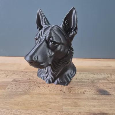 Dutch Shepherd Büste / Realistic Dutch Shepherd Bust – Handbemalt & Detailliert Fehn-factory.de