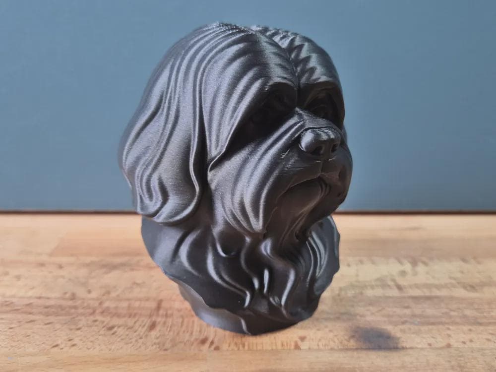 Lhasa Apso Büste / Realistic Lhasa Apso Bust – Handbemalt & Detailliert Fehn-factory.de