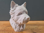Cairn Terrier Büste / Realistic Cairn Terrier Bust – Handbemalt & Detailliert Fehn-factory.de