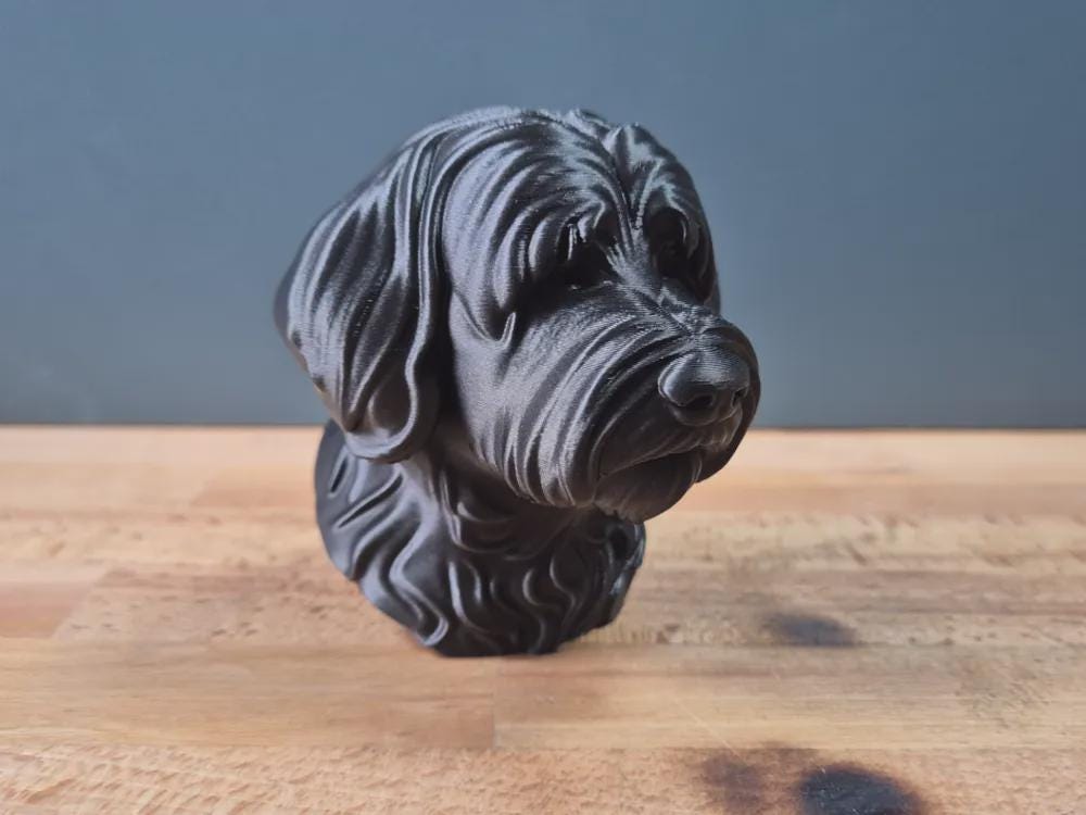 Tibetan Terrier Büste / Realistic Tibetan Terrier Bust – Handbemalt & Detailliert Fehn-factory.de