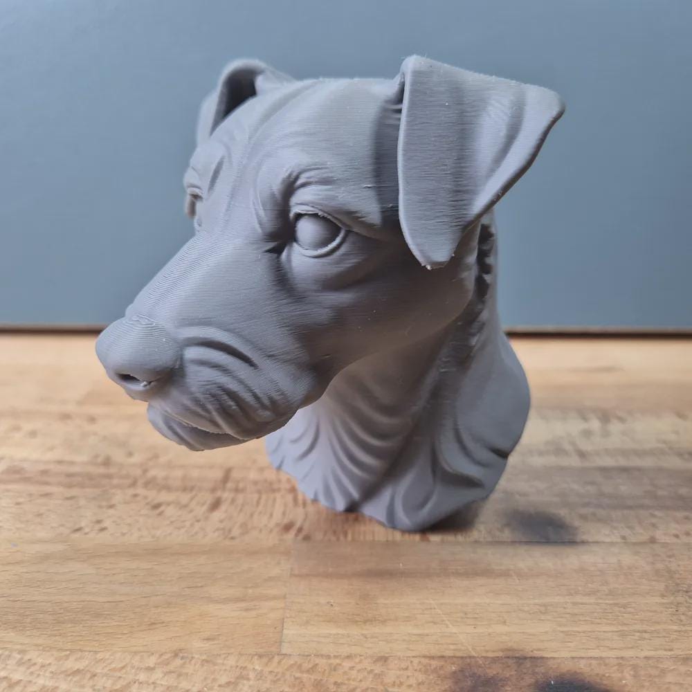 Parson Russell Terrier Büste / Realistic Parson Russell Terrier Bust – Handbemalt & Detailliert Fehn-factory.de