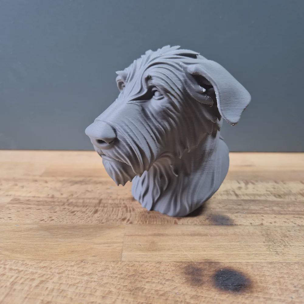 Irish Wolfhound Büste / Realistic Irish Wolfhound Bust – Handbemalt & Detailliert Fehn-factory.de