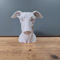 Whippet Büste / Realistic Whippet Dog Bust – Handbemalt & Detailliert Fehn-factory.de