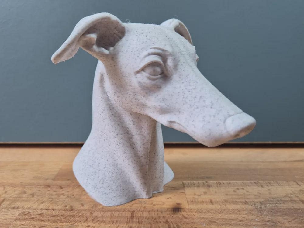 Whippet Büste / Realistic Whippet Dog Bust – Handbemalt & Detailliert Fehn-factory.de