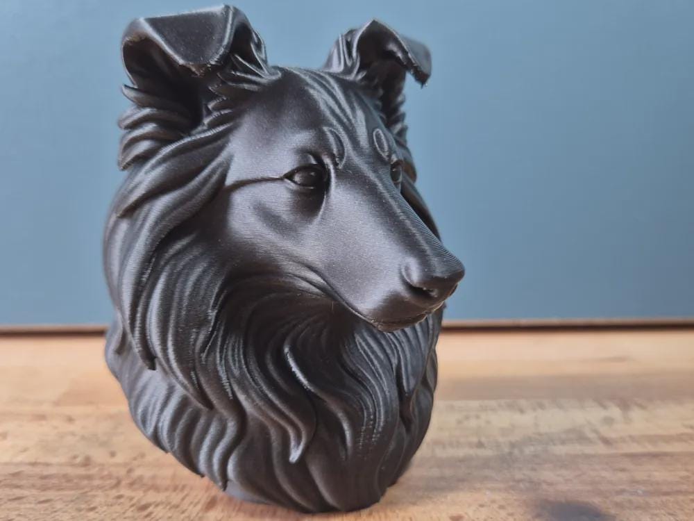 Shetland Sheepdog Büste / Realistic Shetland Sheepdog Bust – Handbemalt & Detailliert Fehn-factory.de