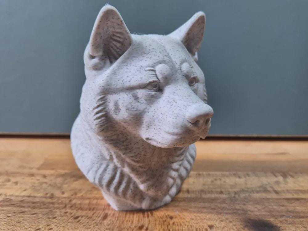 Akita Inu Büste / Realistic Akita Inu Bust – Handbemalt & Detailliert Fehn-factory.de