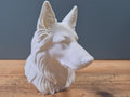 Deutscher Schäferhund Langhaar Büste / Realistic German Shepherd Long Hair Bust – Handbemalt & Detailliert Fehn-factory.de