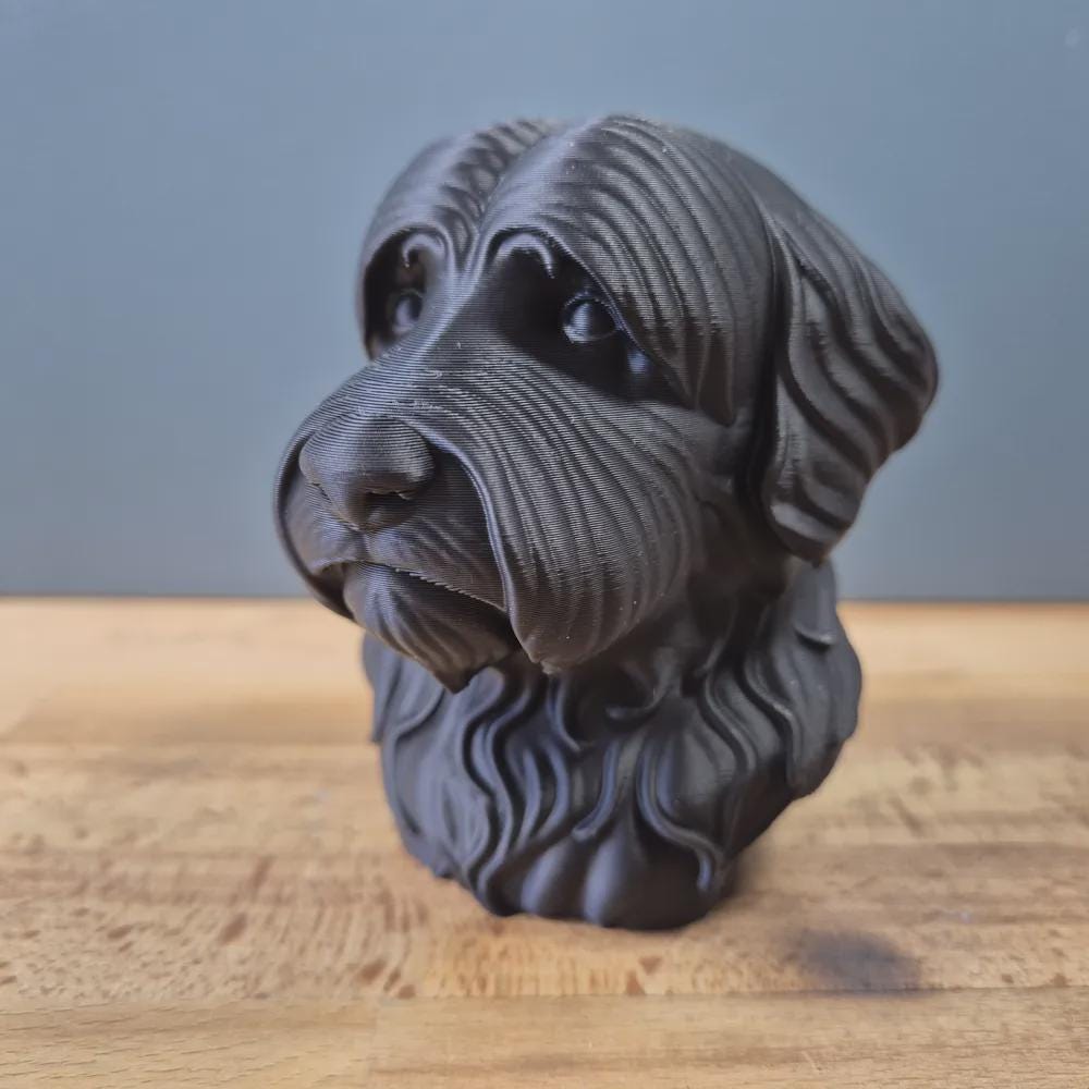 Bobtail / Schapendoes Büste / Realistic Bobtail Schapendoes Bust – Handbemalt & Detailliert Fehn-factory.de