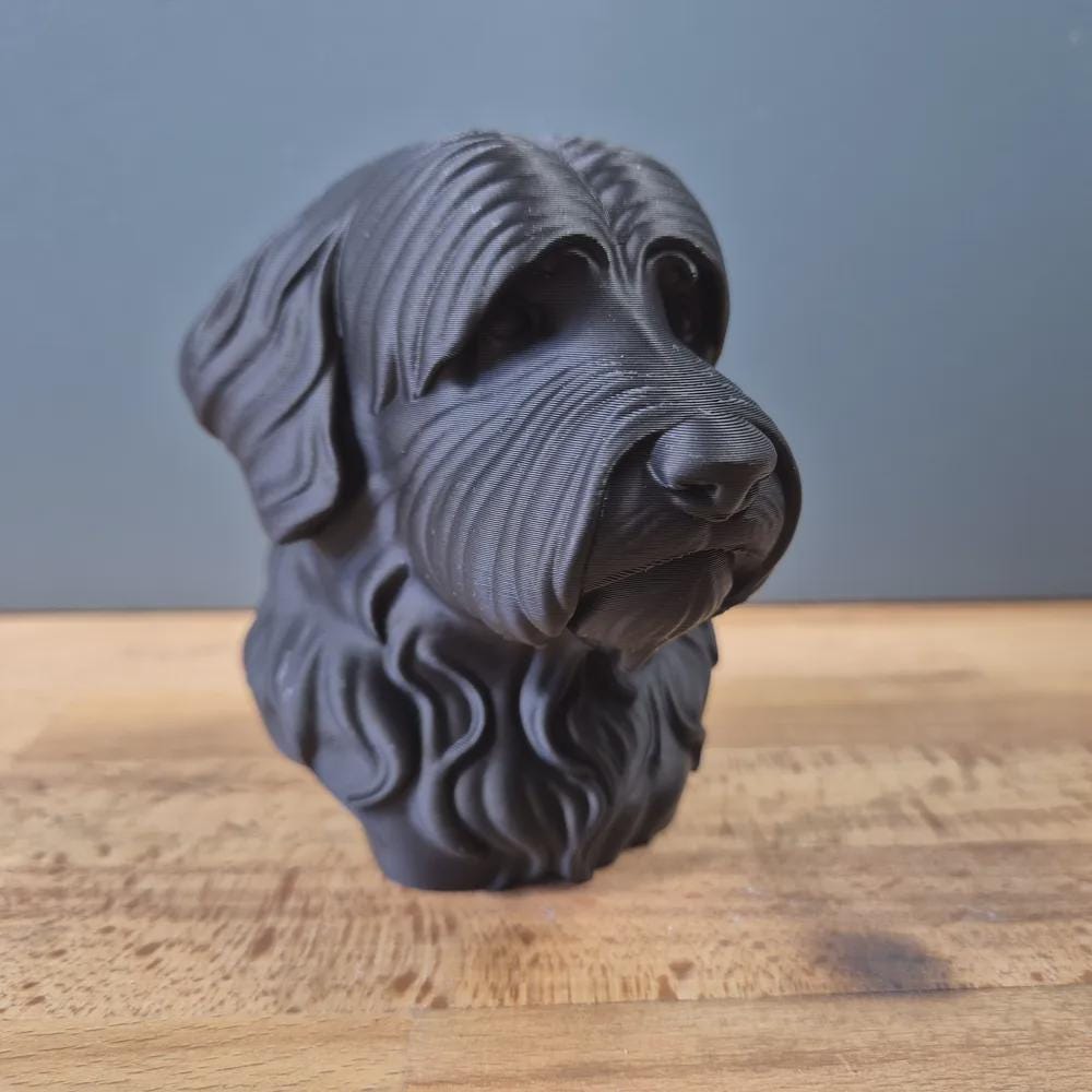 Bobtail / Schapendoes Büste / Realistic Bobtail Schapendoes Bust – Handbemalt & Detailliert Fehn-factory.de