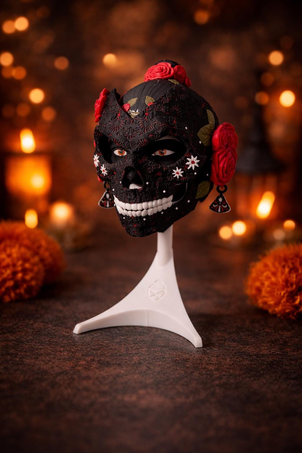La Catrina Mask Day of the Dead Art Wall and Shelf Display - La Catrina Maske Tag der Toten Kunst Wand und Regal Deko