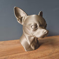 Chihuahua-Büste / Realistic Chihuahua Dog Bust – Handbemalt & Detailliert