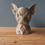 Chihuahua-Büste / Realistic Chihuahua Dog Bust – Handbemalt & Detailliert