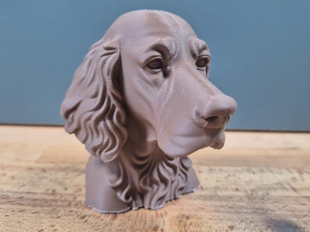 English Setter Büste / Realistic English Setter Bust – Handbemalt & Detailliert Fehn-factory.de