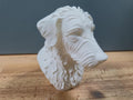 Rauhaar-Lurcher Büste / Realistic Rough Hair Lurcher Bust – Handbemalt & Detailliert Fehn-factory.de