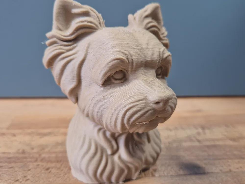 Yorkiepoo Büste / Realistic Yorkiepoo Bust – Handbemalt & Detailliert Fehn-factory.de