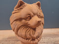 Pommerscher-Hund-Büste / Realistic Pomeranian Dog Bust – Handbemalt & Detailliert Fehn-factory.de