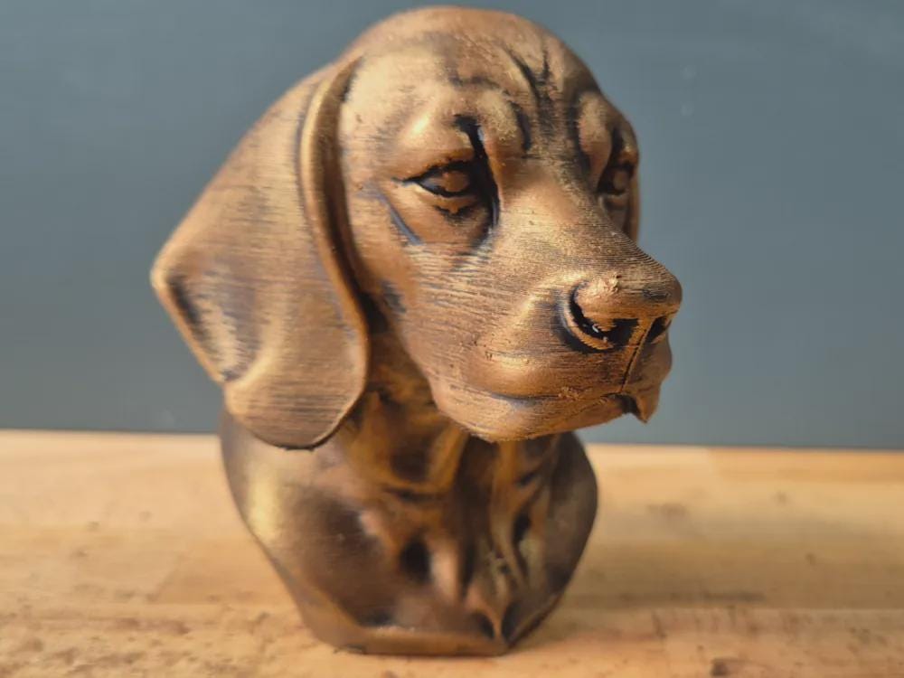 Beagle Büste / Realistic Beagle Dog Bust – Handbemalt & Detailliert Fehn-factory.de