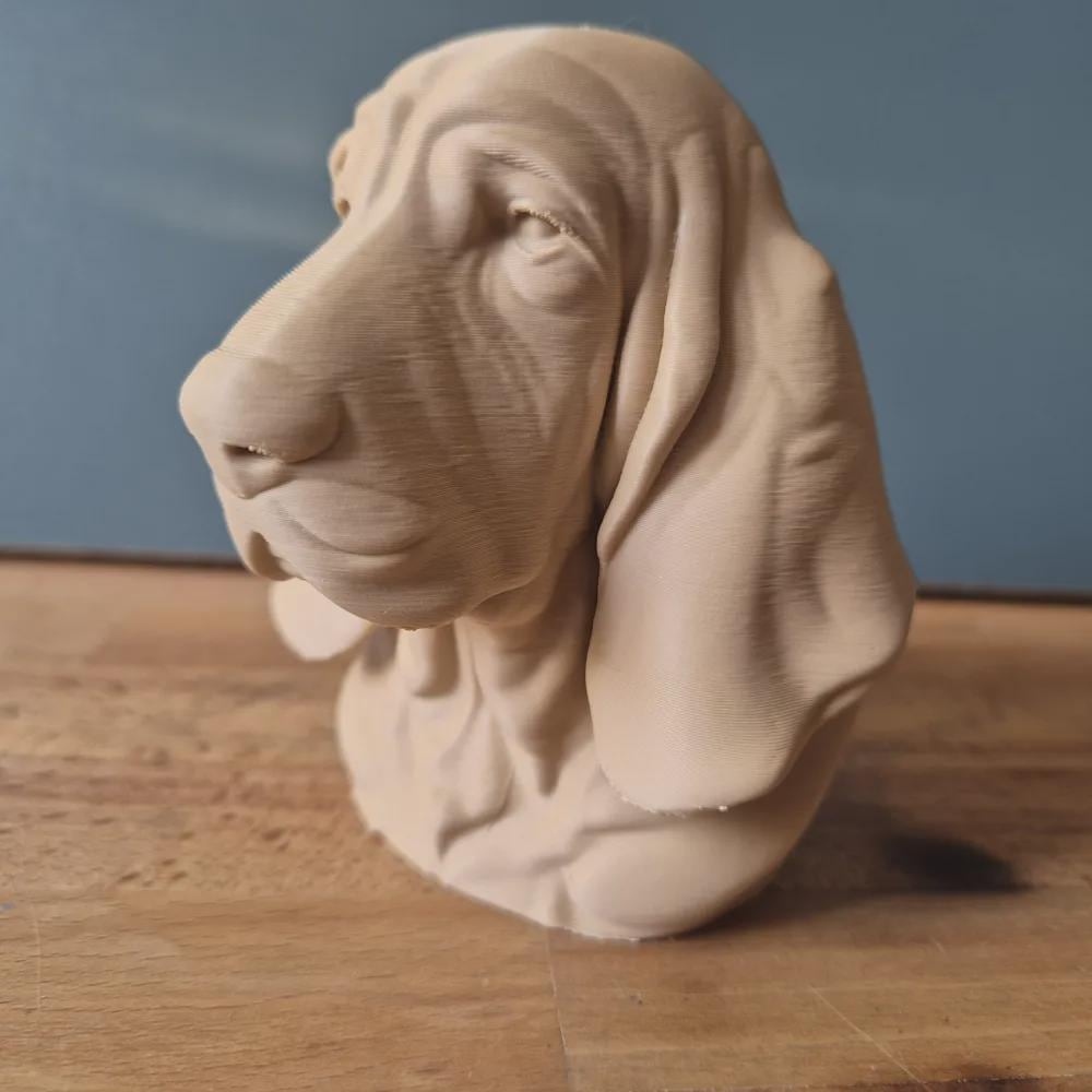 Basset Hound Büste / Realistic Basset Hound Dog Bust – Handbemalt & Detailliert Fehn-factory.de