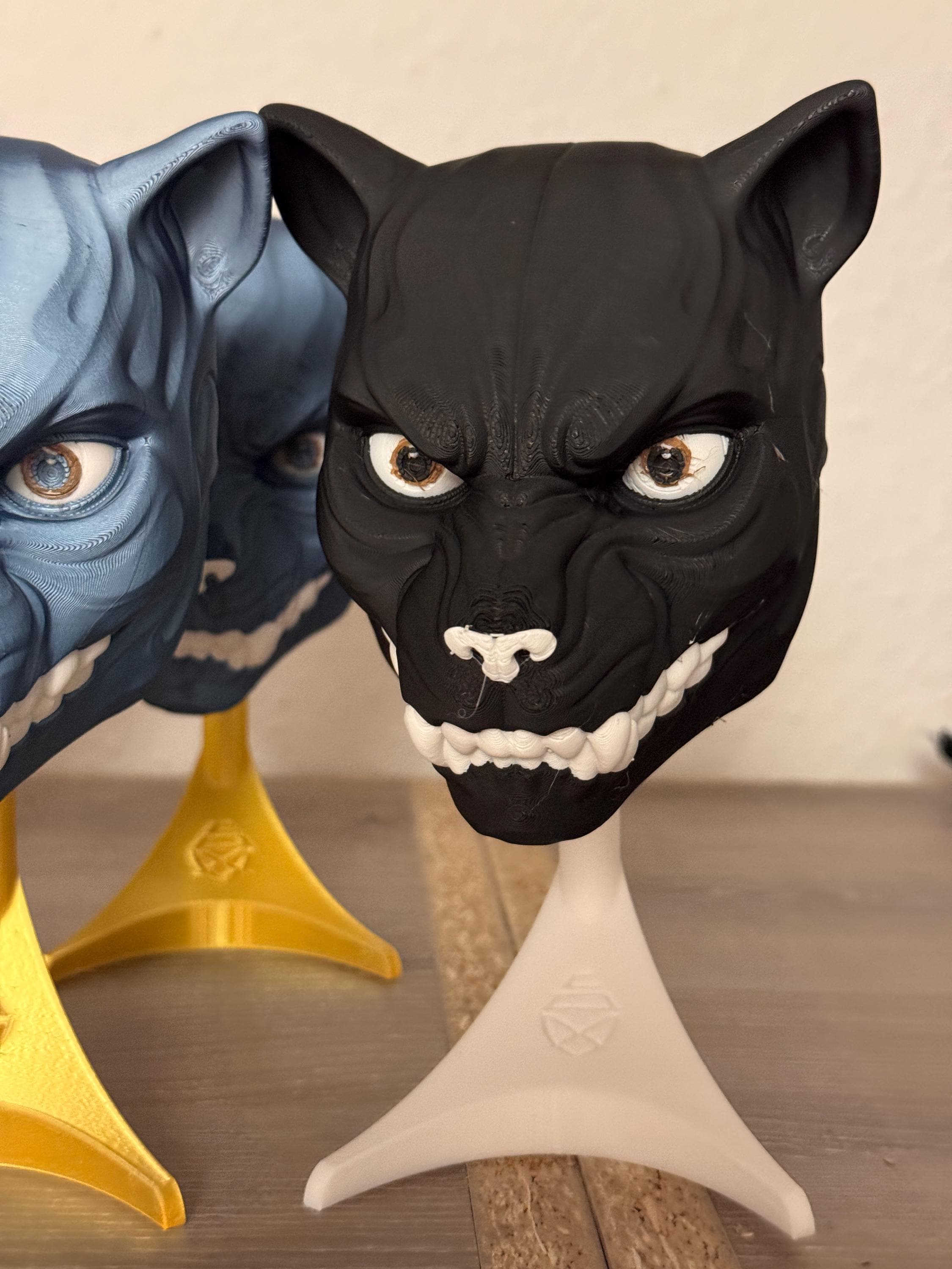 Panther Wall Design Skulptur | Panther Wall Art Sculpture – Wandobjekt mit Ständer, moderne Tierkunst Fehn-factory.de