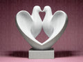 Taubenpaar Liebe Skulptur | Doves in Love Statue | Hochzeit Geschenk | Wedding Gift Heart | Romantische Deko