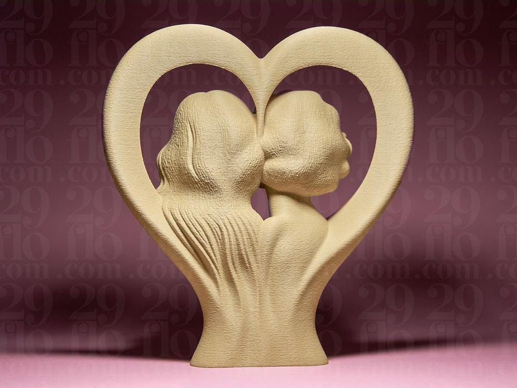 Zwei Seelen ein Herz Skulptur | Two Souls One Heart Statue | LGBTQ+ Wedding Gift | Frauenpaar Liebe | Romantic Decor