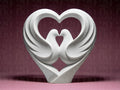 Herz der Tauben Skulptur | Heart of Doves Statue | Hochzeit Geschenk | Wedding Gift | Verlobung Deko | Love Decor